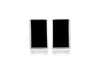SILVER RET ONYX STUD EARRing