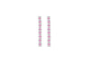SILVER 8STN PINK DROP EARRing