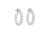 SILVER E1502 Zirconia  Creole ERing
