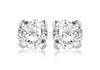 Sterling Silver 10mm Round Zirconia  Stud Earrings