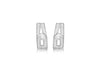 SILVER Zirconia  SPLIT STUD EARRing