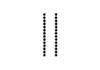 Sterling Silver Rhodium Plated Black Spinel Stone Set Drop Earrings