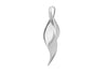 Sterling Silver 11.7mm x 40.6mm Twist Pendant