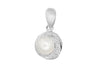 Sterling Silver Knot and Pearl Pendant