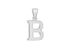 Sterling Silver 'B' Initial Pendant