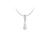 Sterling Silver 7mm x 23.5mm Mirophone Pendant