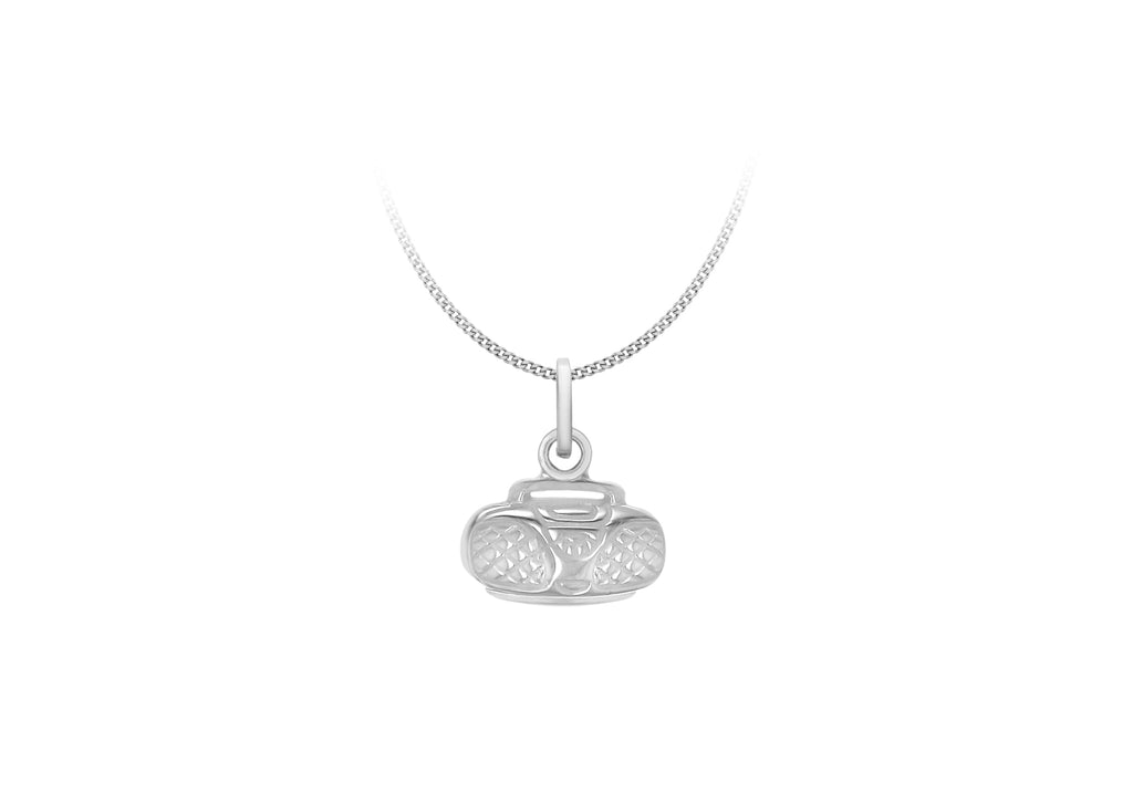 Sterling Silver Retro Cassette Player Pendant