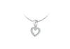 Sterling Silver 0.10ct Diamond Heart Pendant