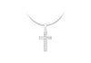 Sterling Silver Zirconia  Cross Pendant