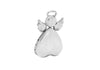 Sterling Silver Claddagh Heart Angel Locket