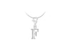 Sterling Silver Plain 'F' Lobster-Clasp Initial Charm