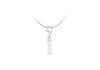 Sterling Silver Plain 'I' Lobster-lasp Initial Charm9