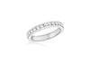 Sterling Silver White Crystal Eternity S Ring 