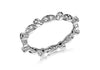 SILVER Fancy  Zirconia  BAND S Ring