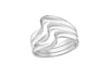 Sterling Silver Triple Wave Ring