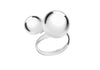 Sterling Silver Two Ball Adjustable Ring
