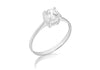 Sterling Silver Single Stone Zirconia Ring