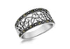 SILVER MARASITE FILIGREE Ring