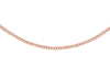Sterling Silver Rose Gold Plated Panza Curb Chain