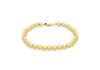 Yellow Gold Plated Sterling Silver Ball Bracelet 