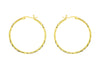 Sterling Silver Gold Plated Hoop Earrings