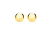 Sterling Silver Yellow Gold Plated Ball Stud Earrings