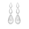 Drop Earrings Hand-Set With A Diamond Accent