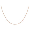 18ct Rose Gold 25 Diamond Cut Slim Curb Chain