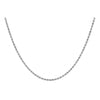 9ct White Gold 30 Diamond Cut Rope Chain