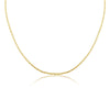 9ct Yellow Gold 100 Diamond Cut Oval Belcher Chain