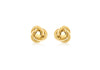 9ct Yellow Gold Knot & Ball Trefoil Knot Stud Earrings