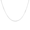 9ct White Gold 50 Round Snake Chain