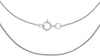 9ct White Gold 20 Diamond Cut Curb Chain