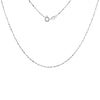 Sterling Silver 30 Diamond Cut Twist Curb Chain