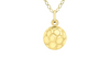 9ct Yellow Gold Football Pendant