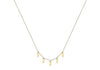 9ct Yellow Gold 5-Oval Drop Adjustable Necklace