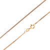 9ct Rose Gold 20 Diamond Cut Curb Chain