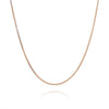 9ct Rose Gold 40 Diamond Cut Curb Chain
