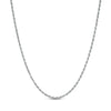 9ct White Gold 030 Rope Chain Necklace