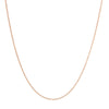 9ct Rose Gold 20 Diamond Cut Curb Chain
