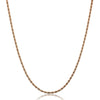 9ct Rose Gold 040 Rope Chain