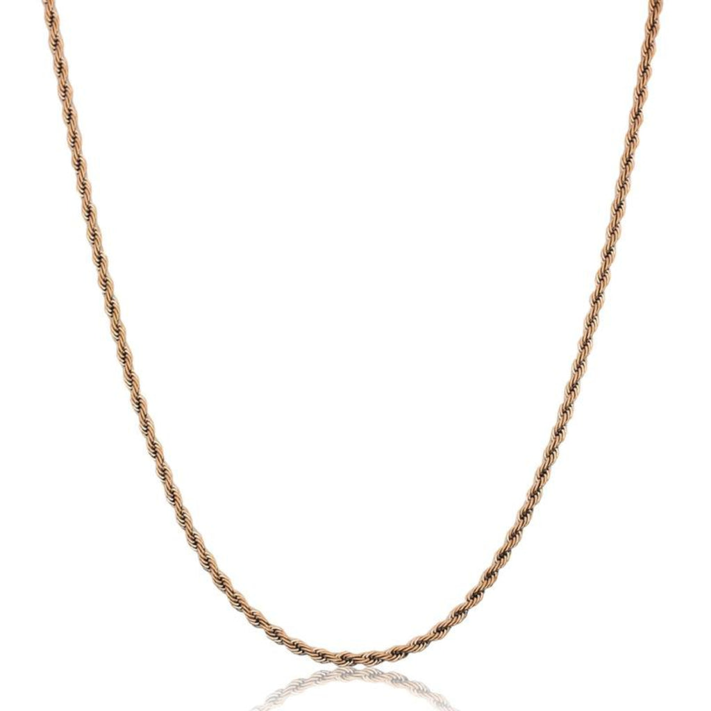 9ct Rose Gold 040 Rope Chain