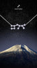 Sterling Silver White Zirconia Sagittarius Star Constellation Necklace