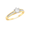 9ct Yellow Gold Round Zirconia Solitaire Ring
