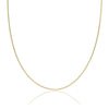 18ct Yellow Gold 35 Diamond Cut Curb Chain