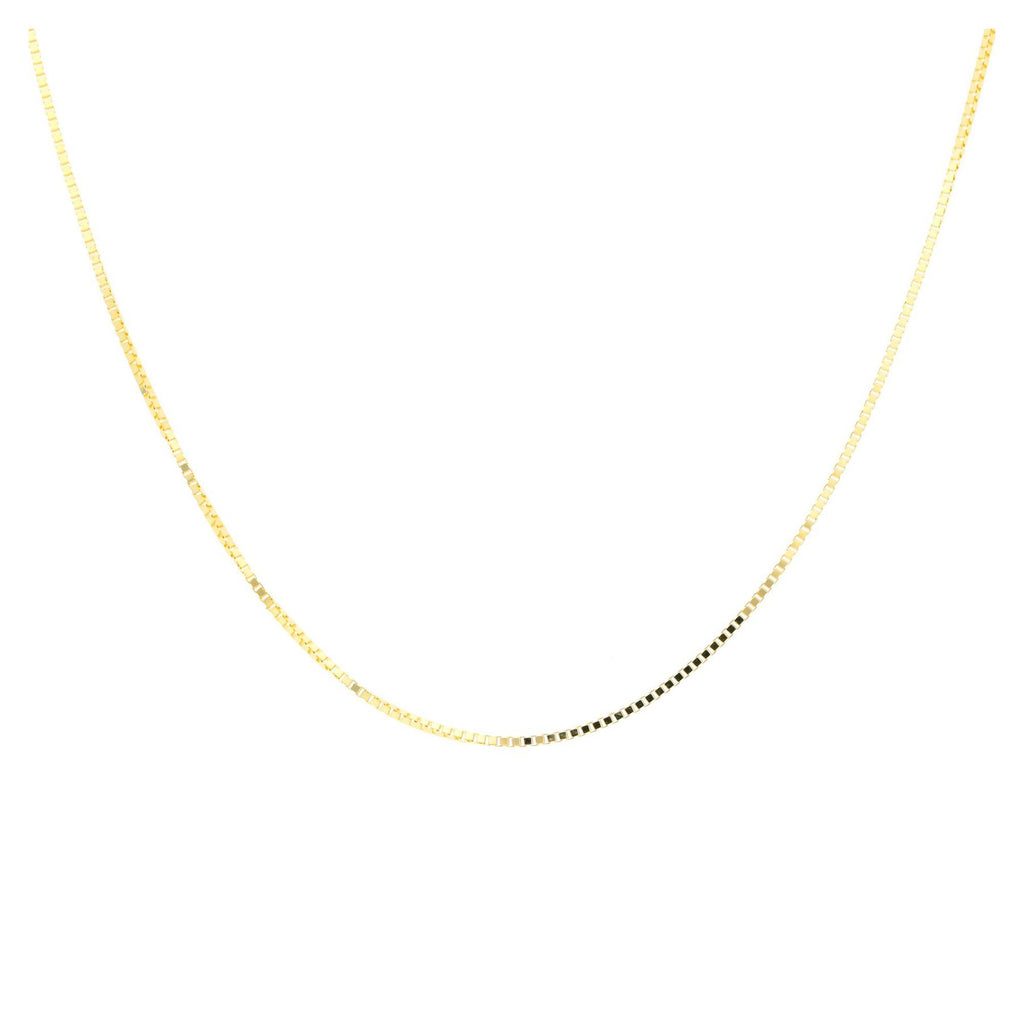 9ct Yellow Gold 12 Venetian Box Adjustable Chain